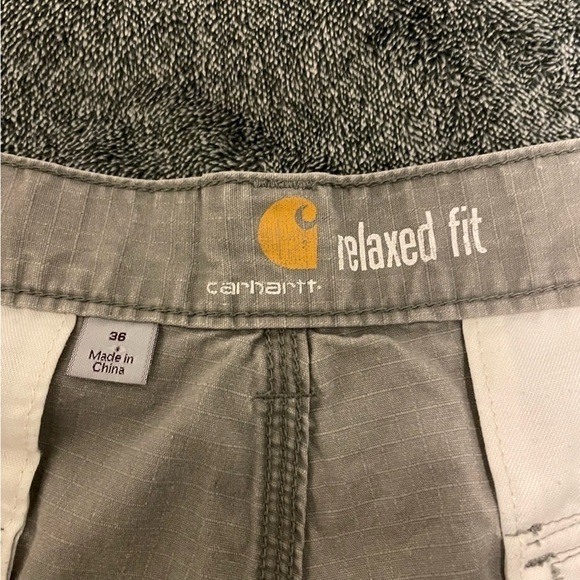 Carhartt Carpenter Shorts Men Size 36 Khaki 10 - Picture 6 of 9